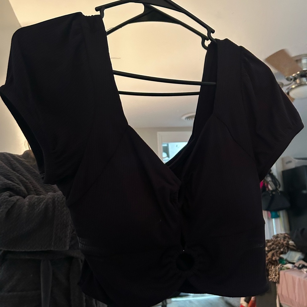Elegant Black Women's Top